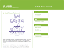 Tablet Screenshot of lacasita.ionaeats.com
